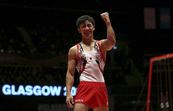 白井健三获得世锦赛自由体操冠军