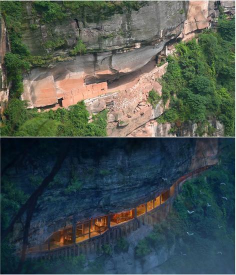 莲花保寨今昔(下图绘图张宗达)