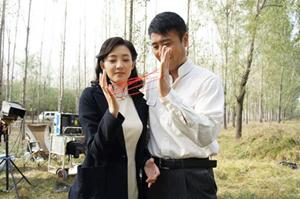 王丽坤于和伟片场照