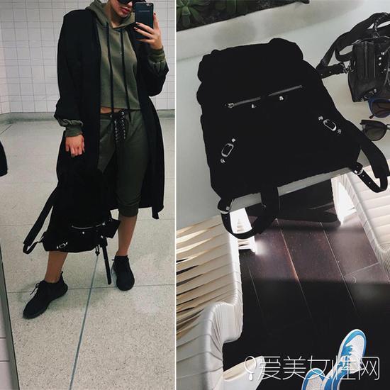 凯莉-詹娜 (Kylie Jenner) 晒双肩包