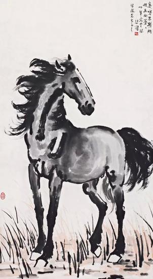 徐悲鸿 迥立向苍苍 1941年作 镜心