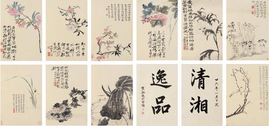 龙美术馆馆藏 石涛《花卉册》