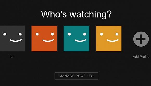 Netflix选择用户界面