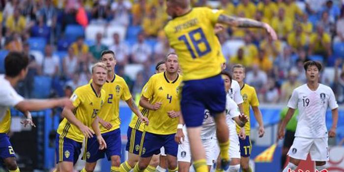 俄罗斯世界杯:韩国不敌瑞典 英格兰绝杀突尼斯