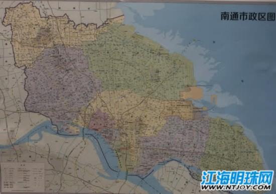 南通新版地图出炉 首次标注中创区、海安市和轨道交通线路