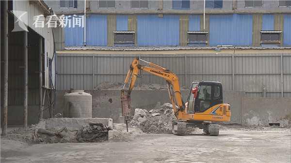 新闻追踪：闵行一混凝土加工厂违法生产 厂区已清空将另作他用