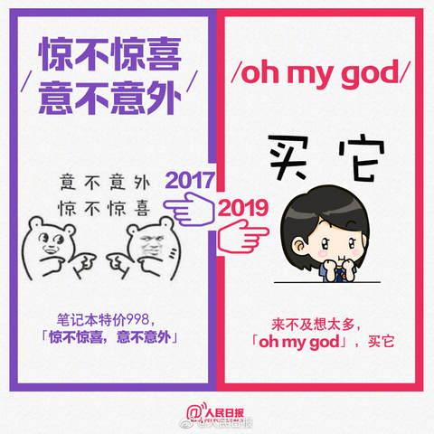 2017和2019网络流行语对比 句句戳心 网友掀起回忆杀