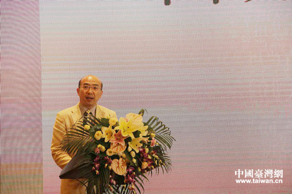 中华全国台湾同胞联谊会副会长纪斌致辞。(中国台湾网 汪明珠 摄)