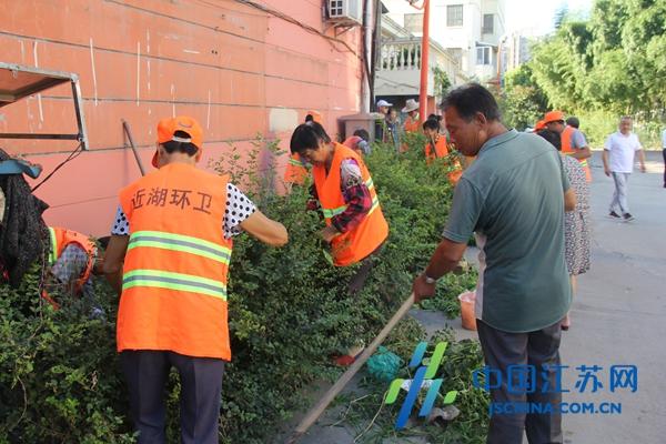 让城市“高颜值”为创建出彩——建湖县近湖街道攻坚小区环境整治纪略