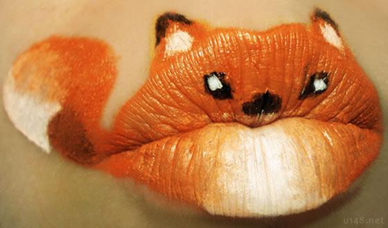 动物唇膏：嘴唇上的创意动物