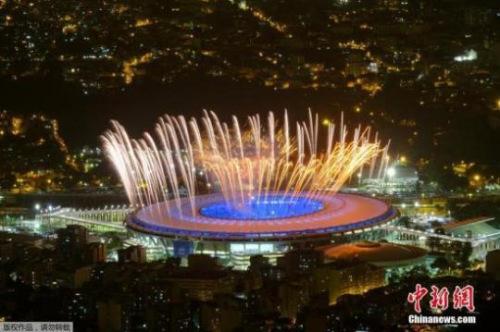 资料图:当地时间2016年8月3日,巴西里约进行了奥运会开幕式彩排