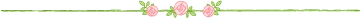 三朵玫瑰花绿藤蔓分割线