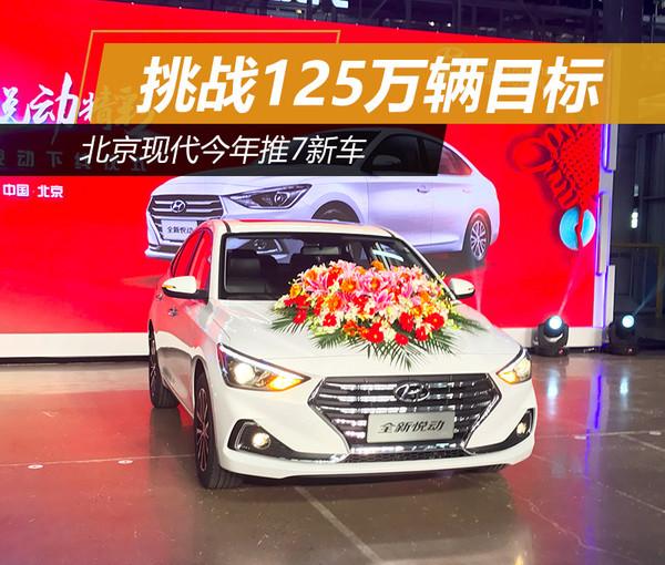 北京现代今年推7新车 挑战125万辆目标