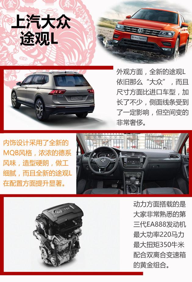 过年开新车 途观L/指南者等新上市SUV