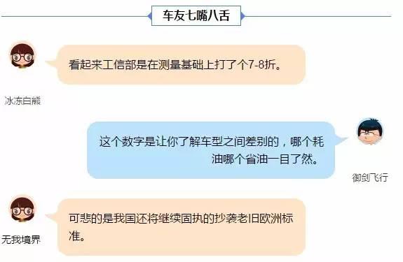 给你讲个鬼故事 工信部公布油耗了