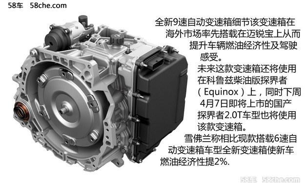 首先搭载探界者 雪佛兰推全新9速变速箱