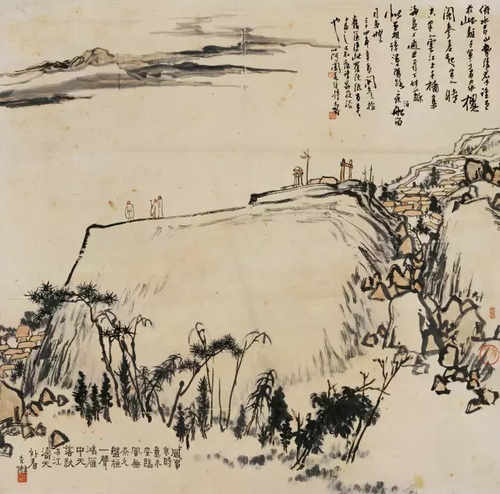 图11:浅绛山水图(中国画) 潘天寿.webp
