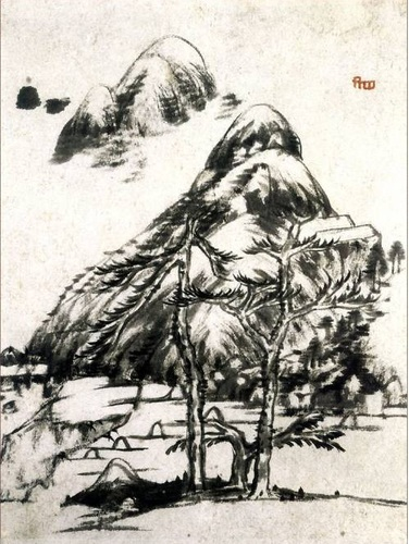 图16:八大山水中国画《山水》