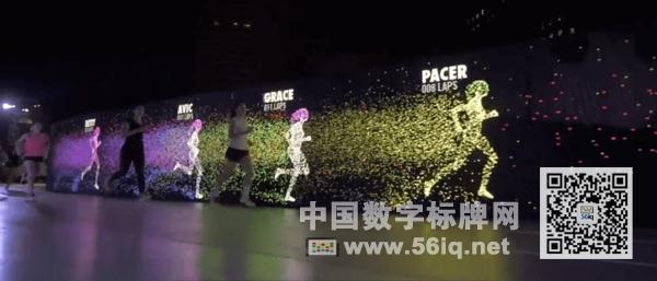 Nike推出LED跑道,多媒体信息发布系统,数字标牌,数字告示,digital signage