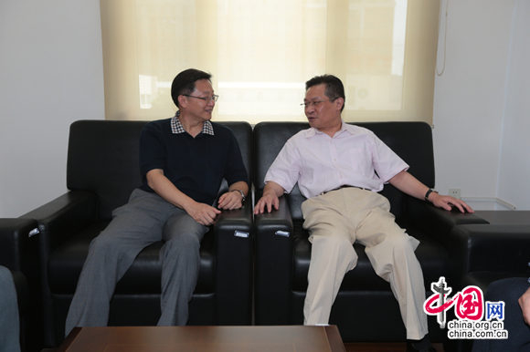 孙先德会见中国互联网新闻中心总编辑王晓辉