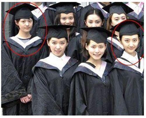 景甜毕业照里妹子有点像程七七，刘亦菲旁边的男生好眼熟却想不起名字