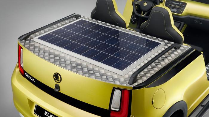 斯柯达Citigo变身电动沙滩车 配太阳能电池板