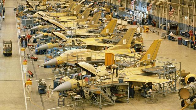 美国位于沃斯堡的F-16生产线