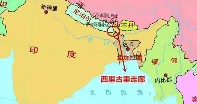 印度一直担心西里古里走廊被中国“切断”