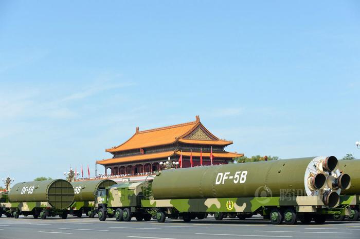 图片:国之重器东风-5B洲际导弹。
