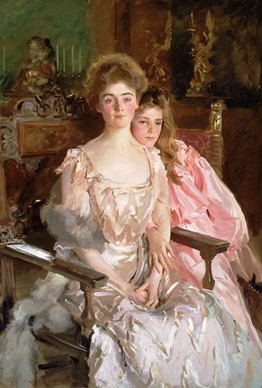 Mrs.Fiske Warren (Gretchen Osgood) and Her Daughter Rachel,1903年,John Singer Sargent
