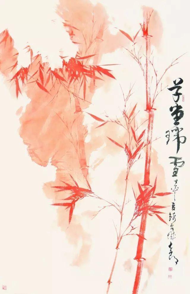 杨志立专攻湖州竹派墨竹已四十年,