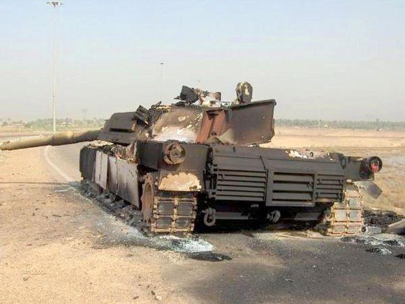 M1A2在中东破身