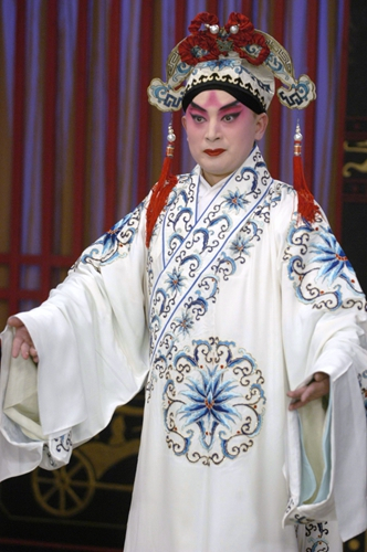 京剧《群英会》张尧饰演周瑜。本文受访者供图