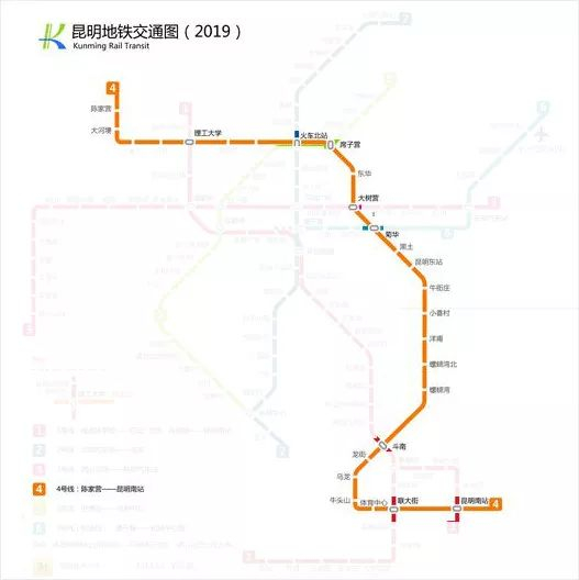 地铁4号线线路图