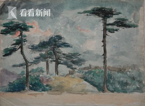 50年代水彩风景