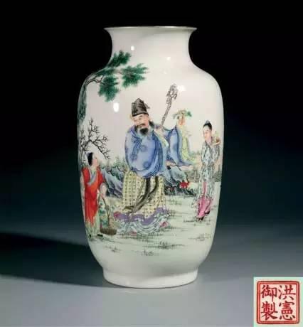 中国古玩　洪憲年製　花瓶　粉彩　時代物　中国美術　1916年　f444 民國洪憲粉彩花鳥圖觀音瓶-宇珍國際藝術| Yu Jen Taipei重要中國