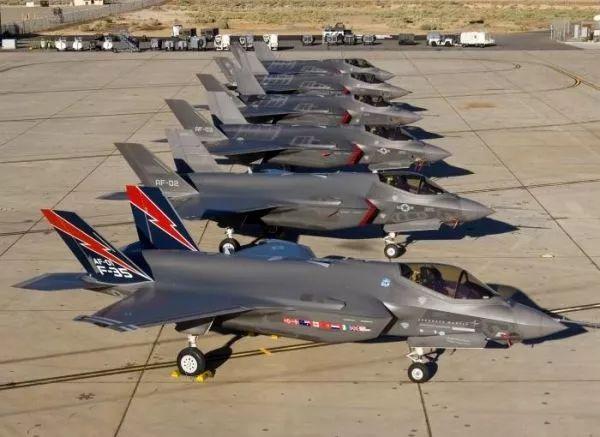 ▲资料图片:F-35A隐身战机群