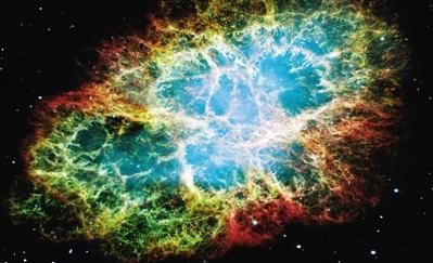 超新星SN1054爆发留下的蟹状星云 NASA
