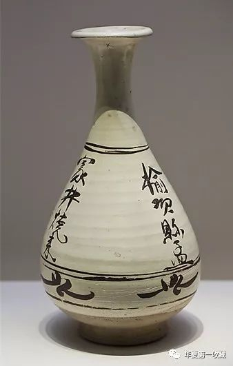 中国　磁州窯白磁　陰刻蓮花文　玉壷春瓶　C　R6084F 中国 磁州窯白磁 陰刻蓮花文 玉壷春瓶 C R6084F