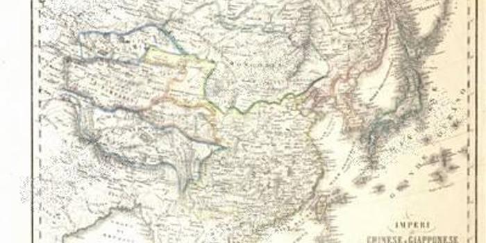 意大利华人捐赠古版中国地图 证明钓鱼岛为中