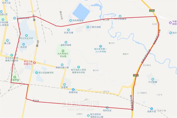 受地铁2号线东北农业大学站工程影响，香坊区内部分供水管线迁改施工｜14日晚至15日上午东北农大等区域停水一天