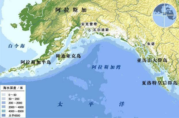 阿拉斯加的位置
