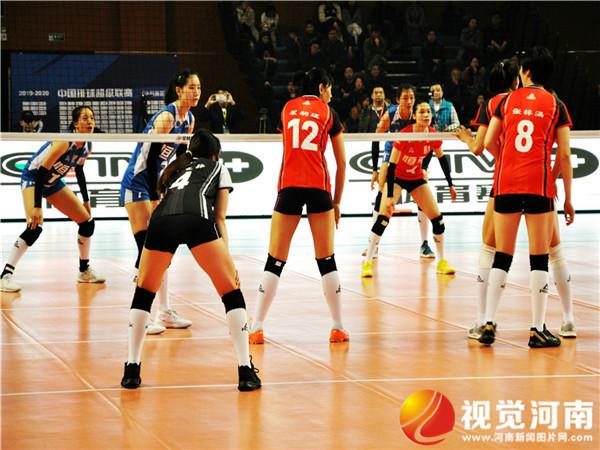 河南许昌：2019-2020中国女子排球超级联赛许昌赛区比赛正式开赛