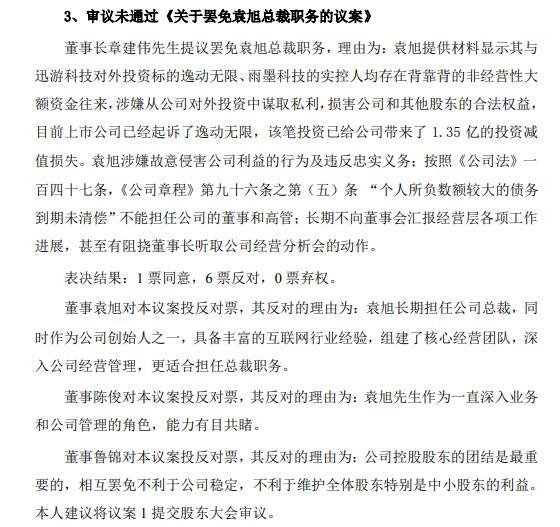 迅游科技董事长总裁互相罢免：股东大会上将决胜负 周鸿祎妻子套现离场