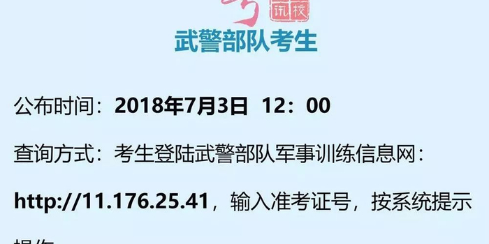 关注|今天,2018年军考成绩公布!(成绩可复核)
