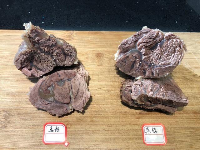 蒸制效果对比(左为蒸箱,右为蒸锅)
