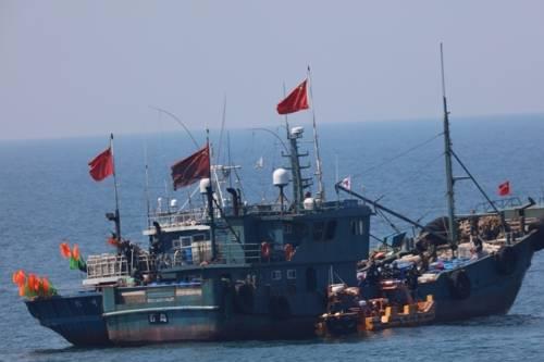 韩国海警扣押5艘中国渔船
