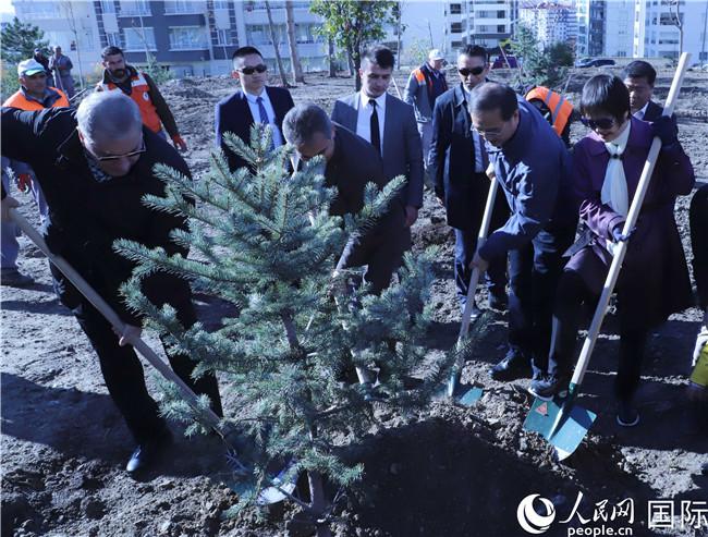 中国土耳其在安卡拉共建“友谊林”