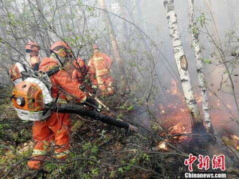 内蒙古大兴安岭北部原始林区火灾实现合围