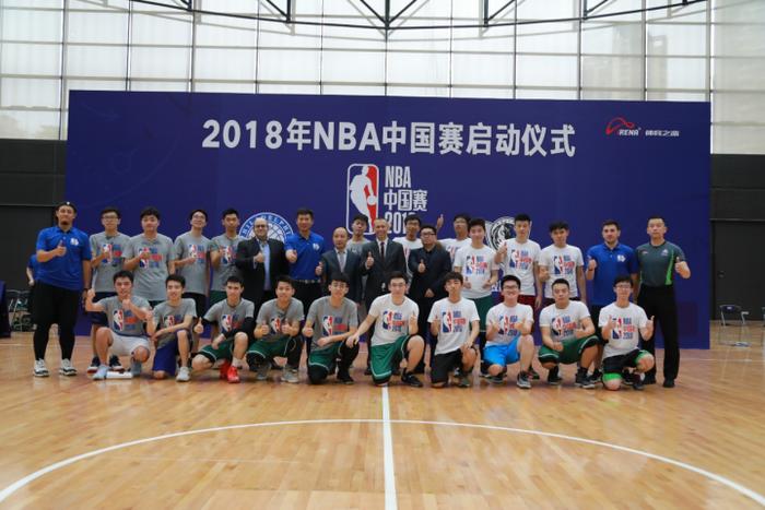 2018NBA中国赛于深城举办启动仪式 书法家与麒麟舞助阵现场